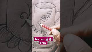 Tee cup drawshortvideo love ytshorts anita my art [upl. by Ruhtua]