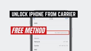 How to unlock SIM ICCID for iPhone carrier lock [upl. by Farlee]