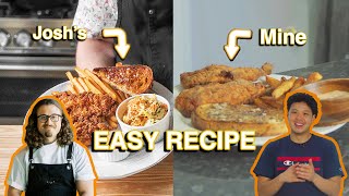 best chicken ever  Trying Josh Weissmans Raising Canes Recipe EASY [upl. by Aeila828]