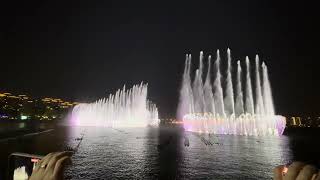 The fountain of JinJi Lake in SuZhou China on May Day 2024 recorded by iphone15 [upl. by Ardnekahs]