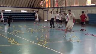 exercice vivacité handball [upl. by Ennair]