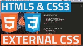 HTML5 and CSS3 beginner tutorial 13  External Style Sheet [upl. by Eitsirhc]