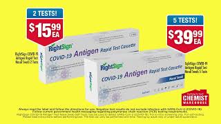 Rapid Antigen test available at Chemist Warehouse [upl. by Yenaled332]