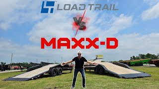 Tilt Trailer Showdown MAXXD VS Load Trail Tilt Trailers [upl. by Afatsom451]