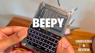 Unboxing SQFMI Beepy  Tiny Linux Blackberry Computer [upl. by Aisorbma936]