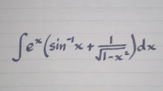 Integral of exarcsin x 1√1x2  Integration by parts [upl. by Las]