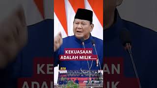 Pidato Presiden Prabowo tentang kekuasaan dan kedaulatan [upl. by Aleekahs]