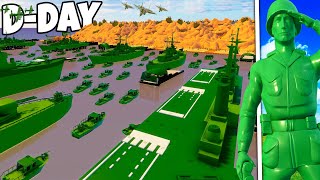 Largest Green Army Men DDAY BEACH INVASION Ever [upl. by Yssep]