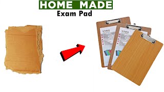 how to make examination pad  how to make exam pad with cardboard [upl. by Aynos]