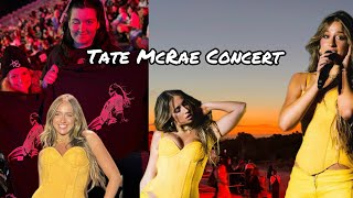 Tate McRae vlog  Think Later tour Perth Australia concer [upl. by Lehcar]