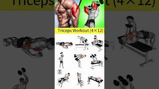 triceps workout at gym  tricep workout  triceps exercises  Build bigger Triceps  arms triceps [upl. by Philps]