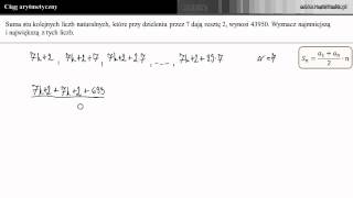 Ciąg arytmetyczny  zadanie 17 [upl. by Newnorb]