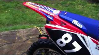 Insane backfiring and popping from CRF250r [upl. by Lenz]