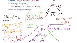 61 Law of Sines precalculus [upl. by Amadeo]