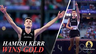 Hamish Kerr Wins Mens High Jump Gold in JumpOff Shelby Mcewen Silver Mutaz Essa Barshim Bronze [upl. by Lucilla]