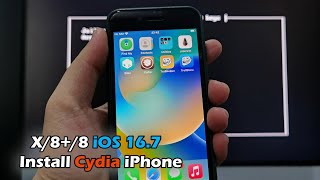 How To Install Cydia On iPhone X88 iOS 167 [upl. by Nunciata]