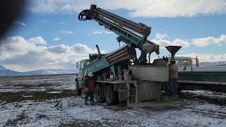 Off Grid Nevada High Desert Homestead  Well Drilling started in Cresent Valley Nevada [upl. by Nunnery]