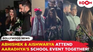 Abhishek Bachchan and Aishwarya Rai ATTEND Aaradhyas school event SILENCING divorce rumours [upl. by Suanne]