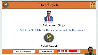 Diesel cycle PV and TS diagram Efficiency of Diesel cycle Comparison of Otto and diesel cycle [upl. by Oirottiv]