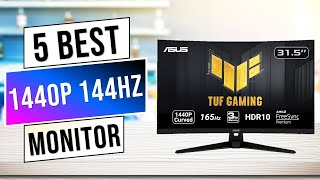 Best 1440p 144Hz Monitor in 2024  Top 5 Best 1440p Gaming Monitor [upl. by Trude]