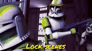 All Captain Lock scenes  The Clone Wars [upl. by Lindon]