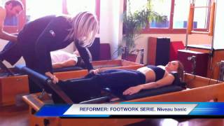 pilates  reformer footwork serie  niveau basic [upl. by Anilad]