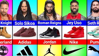 WWE Wrestler Their Shoe Brands [upl. by Pietrek]