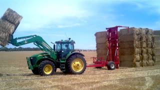 Stacking Straw Bales [upl. by Dymoke]