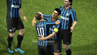 Real Madrid vs Inter Milan Nostalgia PES 2012 [upl. by Vanya]