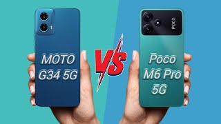 Motorola G34 5G vs Poco M6 Pro 5G [upl. by Eindys]