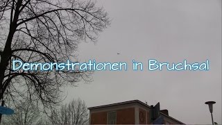 Demonstrationen in Bruchsal  Beobachtungen am Straßenrand [upl. by Acsecnarf]