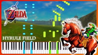 Hyrule Field  The Legend of Zelda Ocarina of Time  Piano  Sheet Music [upl. by Ern]