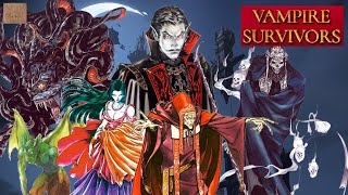 Vampire Survivors Ode To Castlevania Boss Locations And Fights [upl. by Cointon]