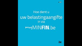 Hoe dient u uw belastingaangifte in via MyMinfin [upl. by Armin]