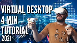 Quest 2 and Quest 3 Virtual Desktop Tutorial and Setup in Less Than 5 Minutes  Play Wireless PC VR [upl. by Lirpa]