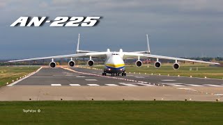 Antonov An225 Mriya landing in England 4K video Антонов Ан225 Мрия посадка в Англии [upl. by Eidob]