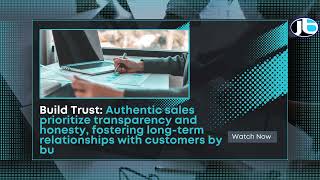 The Power of Authentic Sales Selling with Integrity and Connection [upl. by Acirtap]