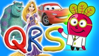 ABECEDARIO DISNEY Q R S Alfabeto con Personajes Rayo Mcqueen [upl. by Heppman]