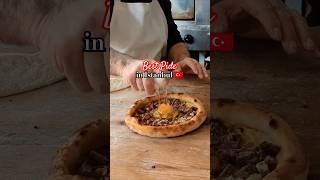 Best Turkish flatbread pizza pide in Istanbul 🇹🇷 by an artisan master with 50 years experience 🤤 [upl. by Osborn393]