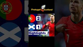 Protugal VS Scotland uefa footballkhela matchhighlights [upl. by Haliehs]