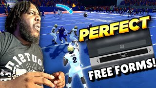 The Best Free Form Pass Settings After The Update For College Football 25 [upl. by Merriman]