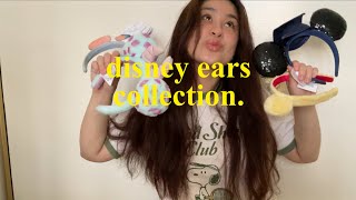 my very cutesy very demure disney ear collection 🐭  other disney collectibles 🏰✨🎡 [upl. by Dranyl414]