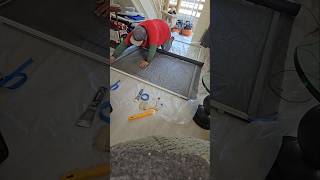 Patio Pool Balcony sliding door screen replacement diy work fyp shorts [upl. by Lytsirk952]