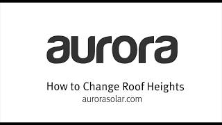 How to Change Roof Heights [upl. by Kenyon610]