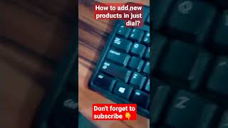 how to add new products in just dial 🤔 justdial newproducts [upl. by Yelah]