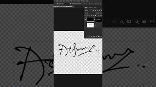 How To Create A Digital Signature In Photoshop Tutorial photoshop tutorial shorts youtubeshorts [upl. by Etnelav]