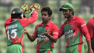 Taijul debut hattrick seals 50 win BANGLADESH V ZIMBABWE 5TH ODI MIRPUR [upl. by Afas307]