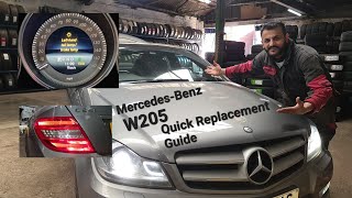 how to replace TAIL lamp  STOP lamp on Mercedes C Class 4K w204 [upl. by Illoh]