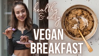 3 VEGAN BREAKFAST RECIPES sweet amp savory  veganuary  annrahel [upl. by Nylahsoj798]