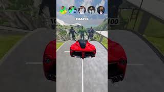 🚗 CR7 vs Halaand vs Mbappe vs Messi vs Neymar Jr ⚽️ Long Jump Challenge 🏆 beamngdrive ronaldo [upl. by Vivyanne]